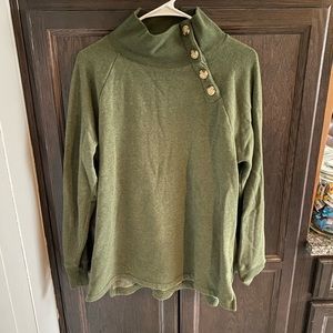 J Crew factory mock neck sweatshirt, size medium